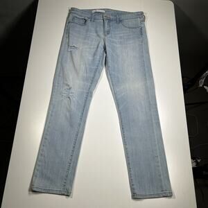 Pilcro And The Letterpress Jeans Women’s 30x28 Straight Stretch Distressed Denim